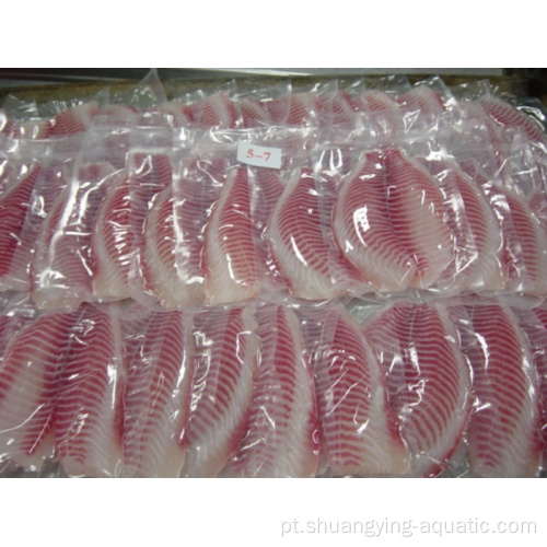 Venda quente congelada tilápia peixe filete químico grátis